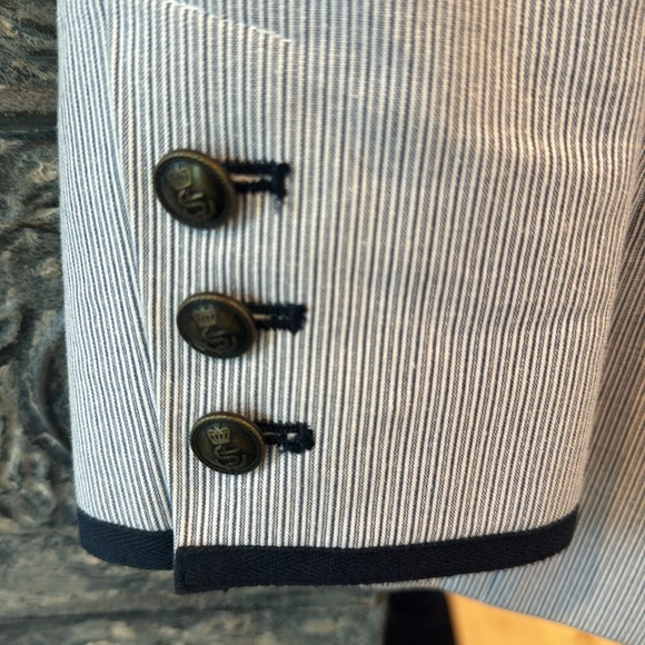 Boden summer blazer blue stripes size 6 - Picture 7 of 8